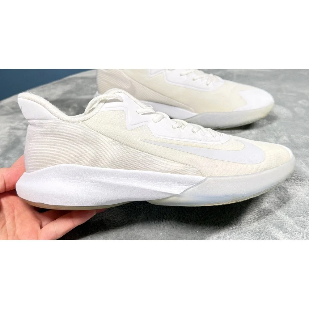 Nike Precision 6 Basketball Shoes Mens 11.5 White Cream Sail Sneakers